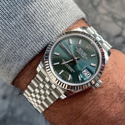 datejust rolex green face|Rolex Datejust 41mm green dial.